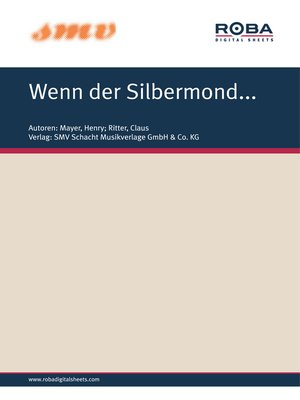 cover image of Wenn Der Silbermond...